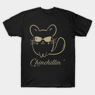 Chinchilla Portraits Chic Pet Couture, Stylish Statement Tee Collection T-Shirt